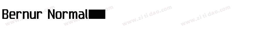 Bernur Normal字体转换